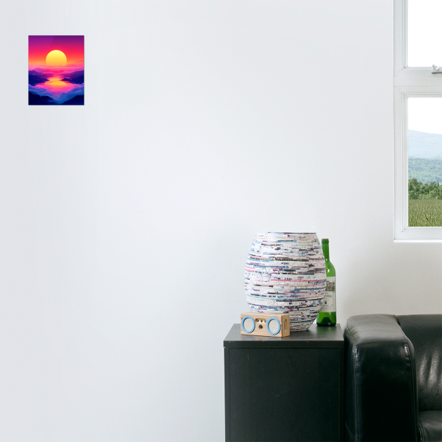 Mystical Mountains Sunset Sunrise by UrbanLifeApparel